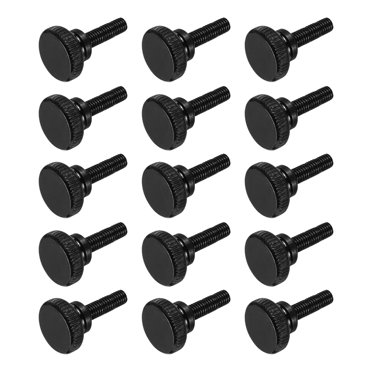 M5x10mm Knurled Thumb Screws, 5pcs 304 Stainless Steel Flat Knurled Head Thumb Screws Bolts With Shoulder Grip Knobs Fasteners