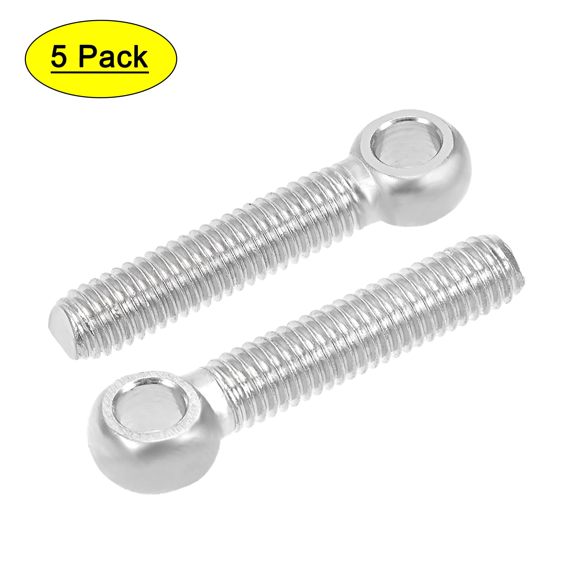 Uxcell M5x25mm 304 Stainless Steel Machine Shoulder Lift Eye Bolt