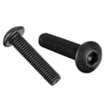 thumbnail image 1 of Uxcell M5x25mm Hex Socket Button Head Cap Bolts Screws Alloy Steel Black 100 Pack, 1 of 5