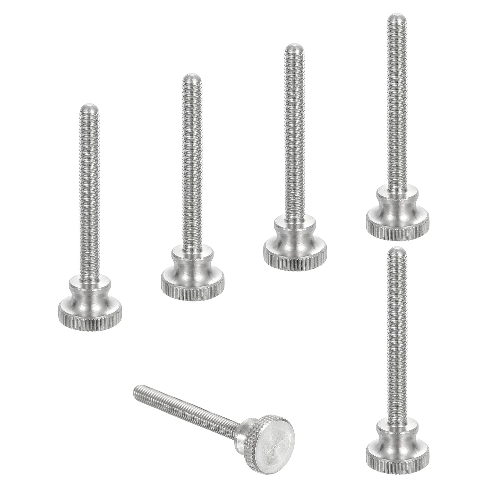 Uxcell M5x35mm Knurled Thumb Screws, 304 Stainless Steel Diamond Head ...