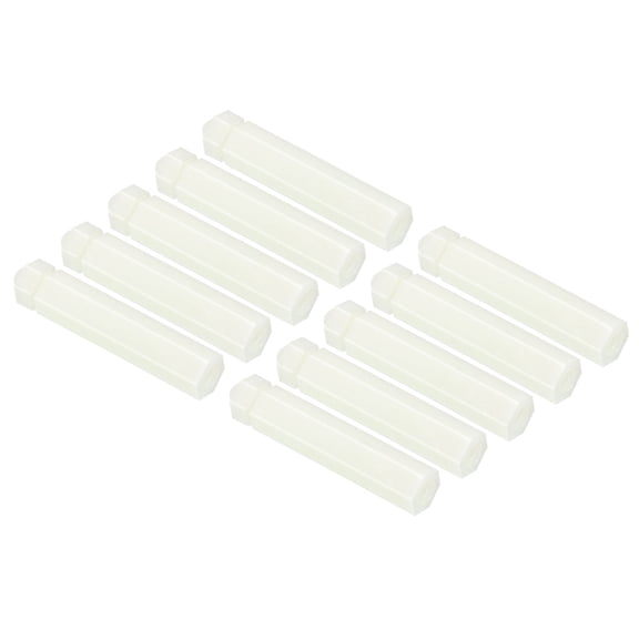 Uxcell M5x40+7mm Nylon Hex Spacer Standoffs PCB Standoff Screws Nuts, 1Set/20Pcs