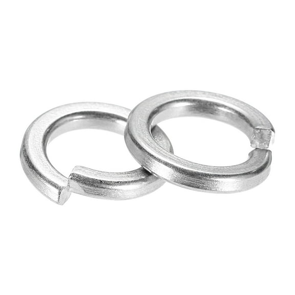 Uxcell M6 304 Stainless Steel Spring Lock Washer Split Lock Washer Lock Metal Washers for Screws Bolt 100 Pack