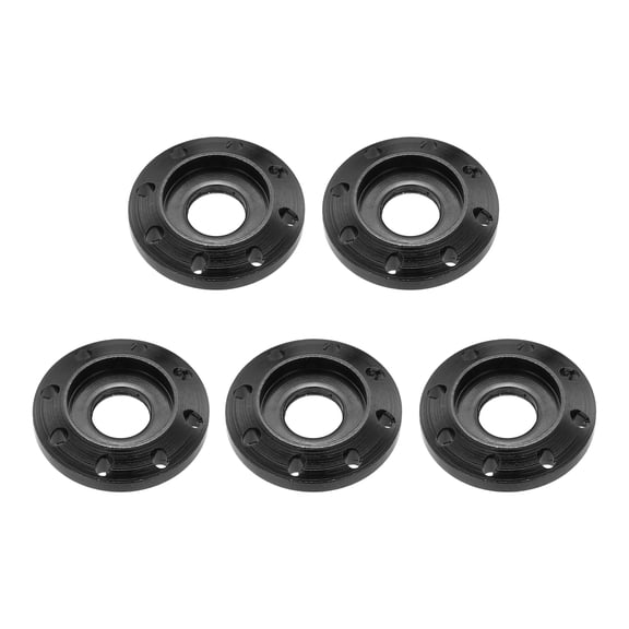 Uxcell M6 Aluminum Eight Holes Washer, Aluminum Alloy Disc Washer Anodized Colorful Decorative Gasket for Drones/RC/FPV /Electric Motorcycle(Pack of 5, Black)
