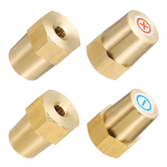 Uxcell M6 Battery Terminal Charging Posts Positive or Negative Battery Terminal Connector Post Adapter Thread Stud 2 Pairs