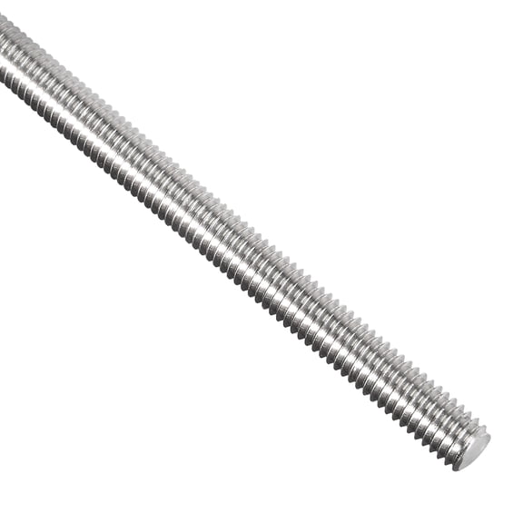 Uxcell M6 Dia 250mm Length 304 Stainless Steel Right Hand Thread Fully Threaded Rod 1 Pack
