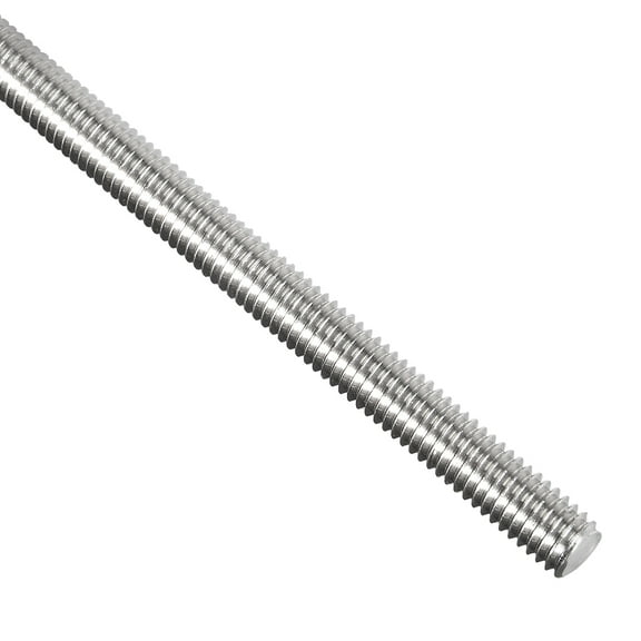 Uxcell M6 Dia 500mm Length 304 Stainless Steel Right Hand Thread Fully Threaded Rod 1 Pack