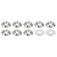 thumbnail image 1 of Uxcell M6 Finish Countersunk Washer 18mmx3.5mm 304 Stainless Steel Finishing Cup Washer Screw Bolt Head Gasket 10 Pack, 1 of 6