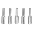 thumbnail image 1 of Uxcell M6*M10*40mm Double End Threaded Stud Screw Bolt, 5 Pack 304 Stainless, 1 of 5