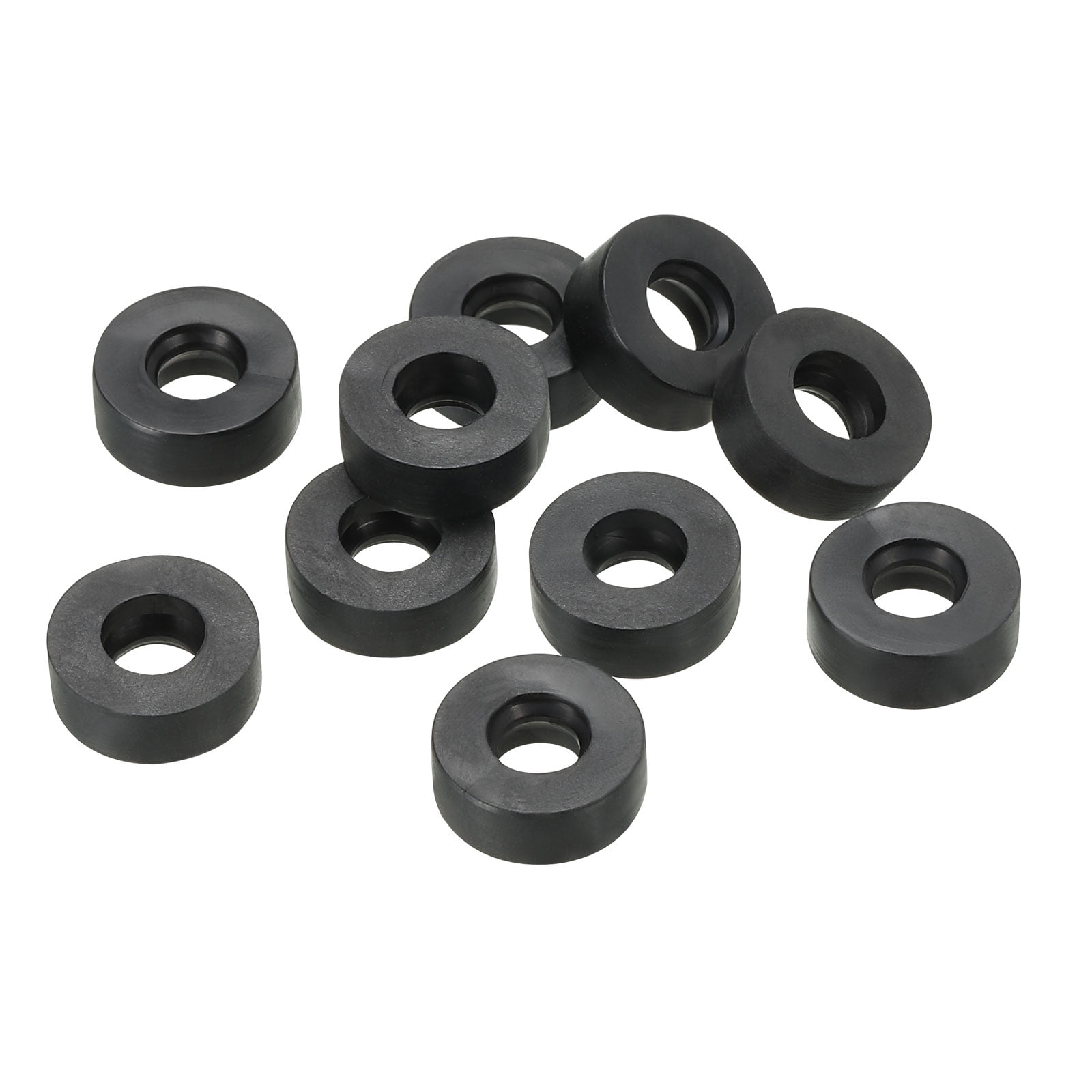 Uxcell M6 Rubber Flat Washer, 40 Pack 6mm ID 13mm OD 1.6mm Thick Sealing  Spacer Gasket Ring, Black 
