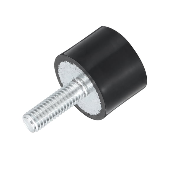 Uxcell M6 Rubber Vibration Shock Absorption Mount W Thread Stud 0.79" x 0.59"