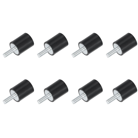 Uxcell M6 Rubber Vibration Shock Absorption Mount W Thread Stud 0.79" x 0.98" 8pack