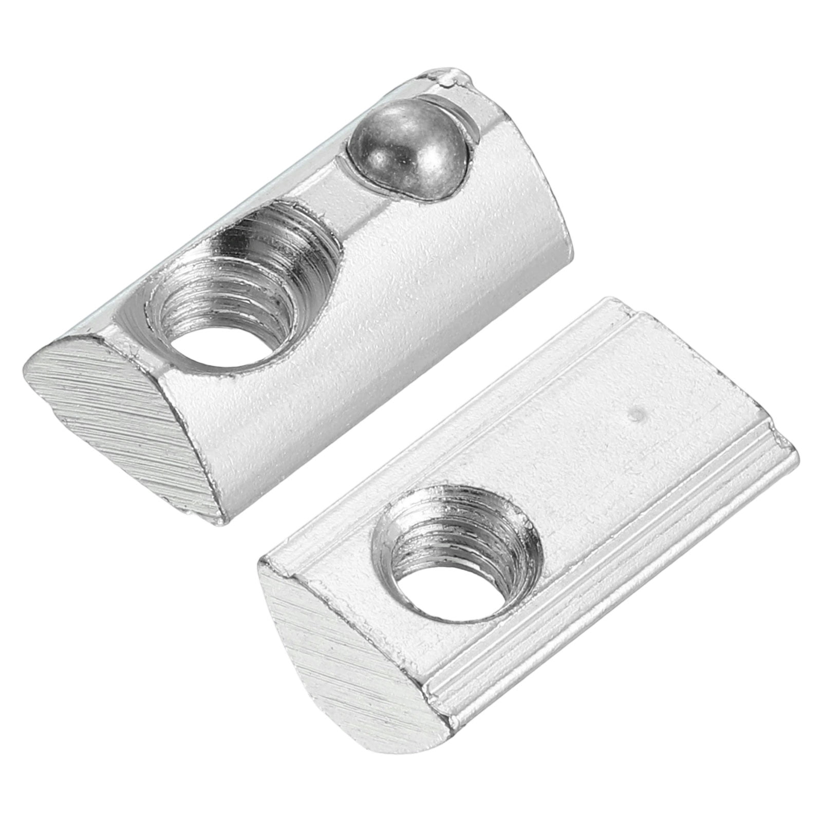 DMiotech 30 Pack 4545 Series Sliding T Slot Nut M8 Half Round Roll In Tee T-Nuts, Aluminum