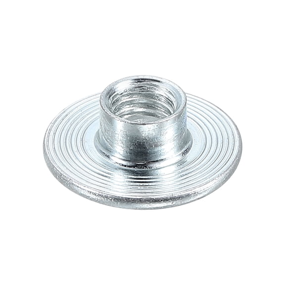 Uxcell M6 T-nuts, 50pcs Carbon Steel Tee Nut Round Base Weld Nut 6mm Height, Silver