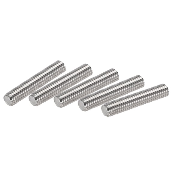 Uxcell M6 x 1.18" Fully Threaded Rod 304 Stainless Steel Right Hand Threads 10 Pack