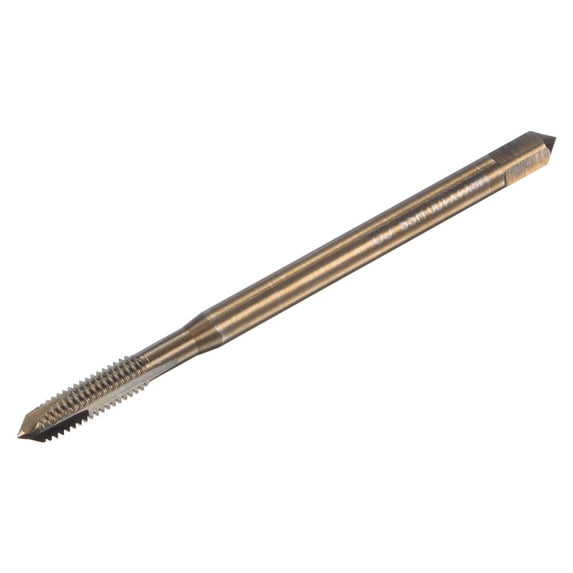 Uxcell M6 x 1 Cobalt High Speed Steel Machine Spiral Point Thread Tap Titanium Plated