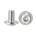 thumbnail image 1 of Uxcell M6 x 10mm 304 Stainless Steel Flanged Button Head Socket Cap Screws 20 Pack, 1 of 5