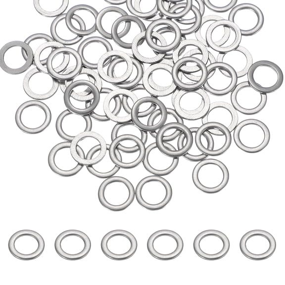 Uxcell M6 x 10mm Metal Screw Washers Set, 66Pcs 304 Stainless Steel Flat Washers