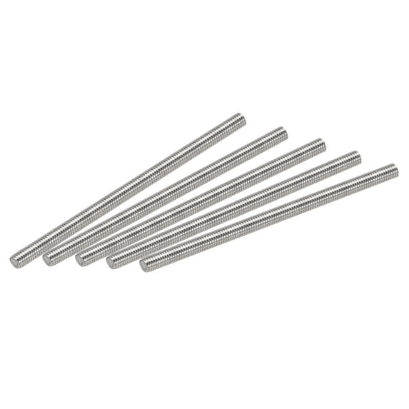 Uxcell M6 x 110mm Fully Threaded Rod 304 Stainless Steel Right Hand Threads 15 Pack