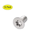 thumbnail image 1 of Uxcell M6 x 12mm 316 Stainless Steel Flat Torx Head Machine Screw Silver Tone (10-pack), 1 of 4