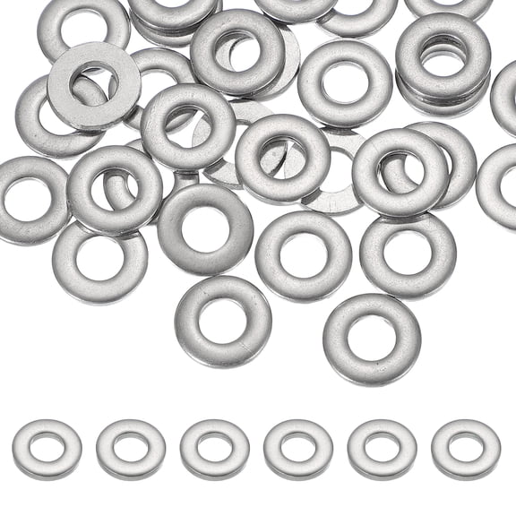 Uxcell M6 x 14mm Metal Screw Washers Set, 36Pcs 304 Stainless Steel Flat Washers