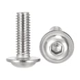 thumbnail image 1 of Uxcell M6 x 18mm 304 Stainless Steel Flanged Button Head Socket Cap Screws 50 Pack, 1 of 5