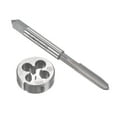thumbnail image 1 of Uxcell M6 x 1mm Metric Left Hand Tap and Die Set Machine Thread Tap with Round Die, 1 of 6