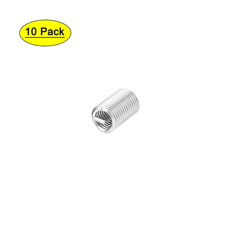 Uxcell M6 x 1mm x 2D 304 Stainless Steel Helicoil Wire Thread Repair  Inserts (10-pack)