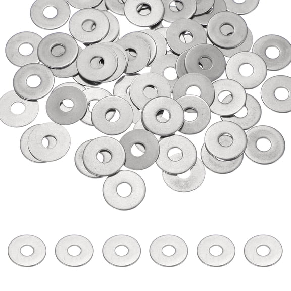 Uxcell M6 x 20mm Metal Screw Washers Set, 66Pcs 304 Stainless Steel Flat Washers