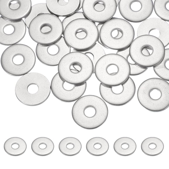 Uxcell M6 x 22mm Metal Screw Washers Set, 36Pcs 304 Stainless Steel Flat Washers