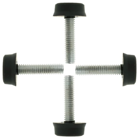 Uxcell M6 x 24 x 18mm Furniture Glide Leveling Feet Adjustable Leveler Floor Protector for Table Desk Leg 4pcs