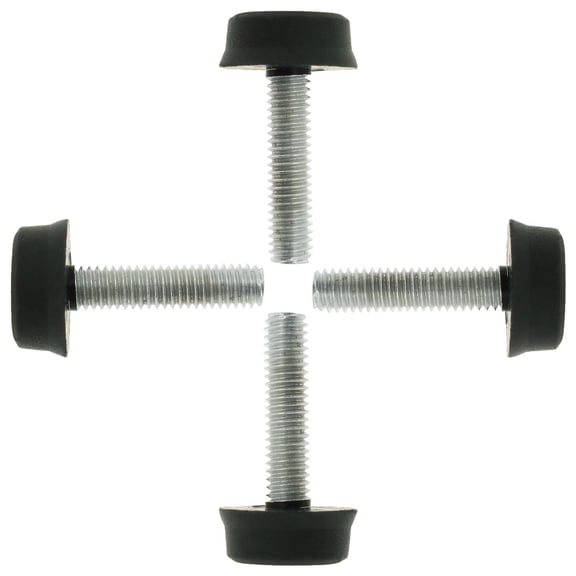 Uxcell M6 x 24 x 18mm Furniture Glide Leveling Feet Adjustable Leveler Floor Protector for Table Desk Leg 4pcs