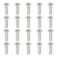 Uxcell M6 x 25mm Flat Head Socket Cap Screws, 20 Pack 304 Stainless