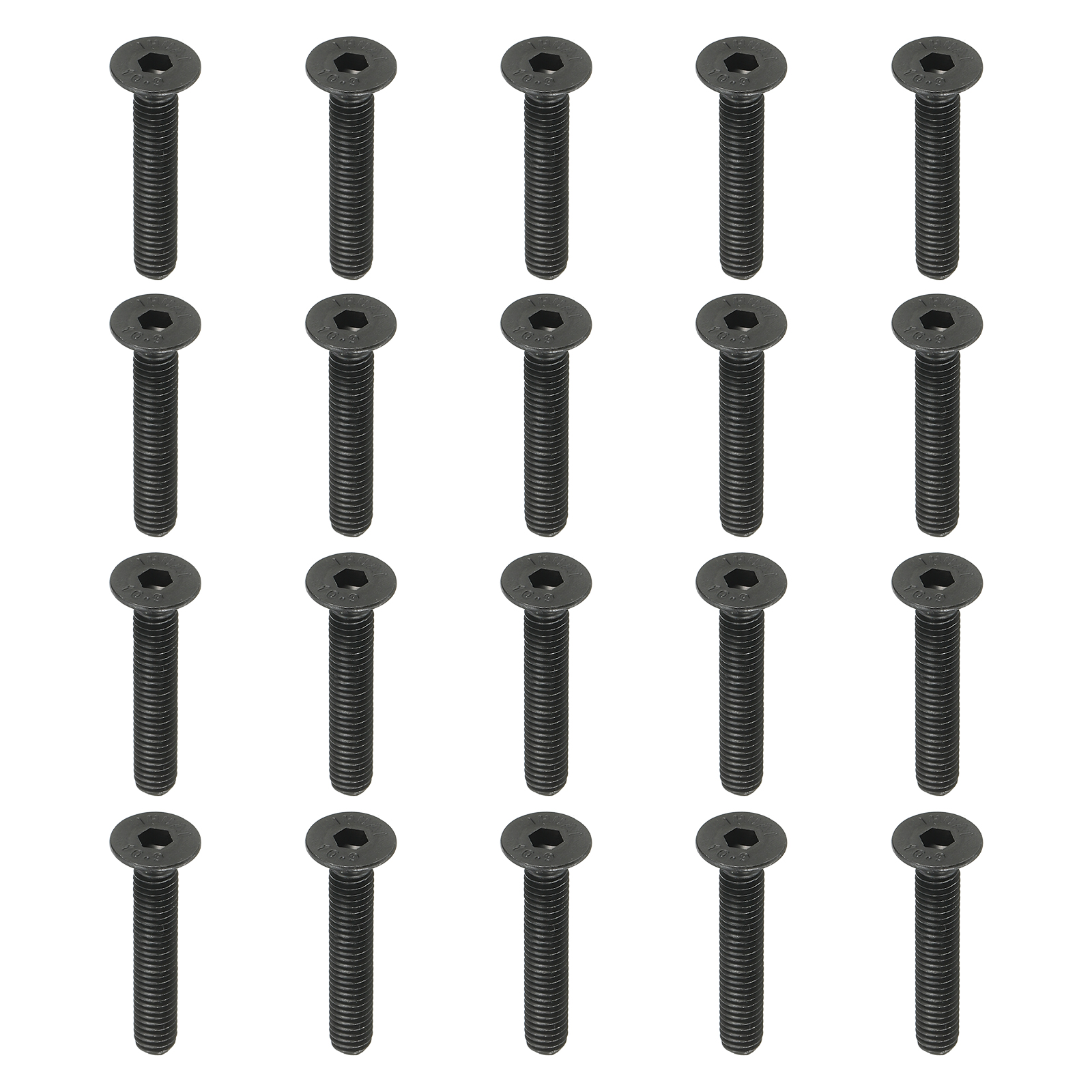 M6 304 Stainless Steel Flat Head Countersunk Hex Socket Cap Screws Bolts DIN7991
