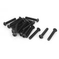 thumbnail image 1 of Uxcell M6 x 35mm Alloy Steel Hex Socket Button Head Machine Screws Black (20-pack), 1 of 4