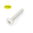 thumbnail image 1 of Uxcell M6 x 35mm Full Thread Flat Head Countersunk Bolts Machine Screws 10 Pack, 1 of 4