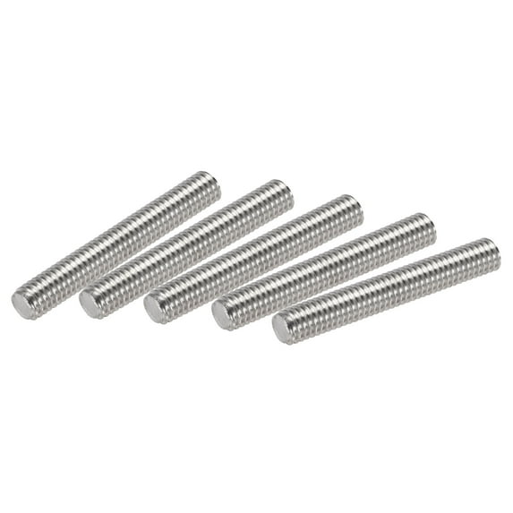 Uxcell M6 x 40mm Fully Threaded Rod 304 Stainless Steel Right Hand Threads 15 Pack