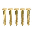 thumbnail image 1 of Uxcell M6 x 40mm Wood Screws Slotted Flat Head Brass Self-Tapping Screw 50 Pack, 1 of 5