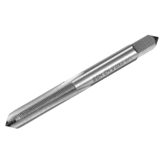 Uxcell M6x0.5mm Metric Thread Tap, High Speed Steel 70mm Length Straight Flute Right Hand Thread Screw Tapping Tool