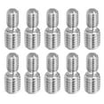 thumbnail image 1 of Uxcell M6x1 to M8x1.25 Double End Threaded Stud Screw Bolt 304 Stainless Steel Rod Reducer Adapter 20mm Long 10pcs, 1 of 5