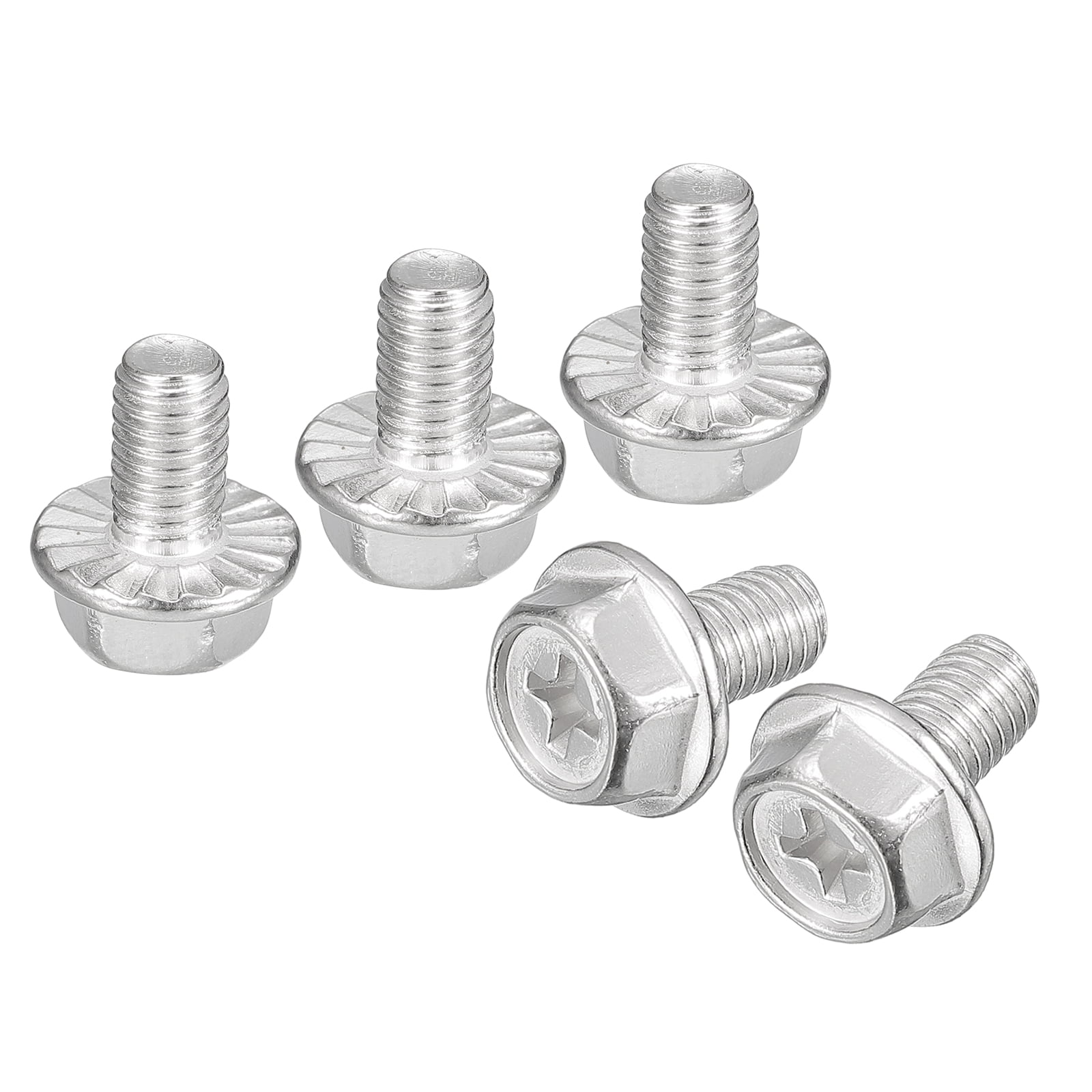 Uxcell M6x10mm Hex Bolts – 304 Stainless Steel Screw 10-Pack For DIY & Repairs
