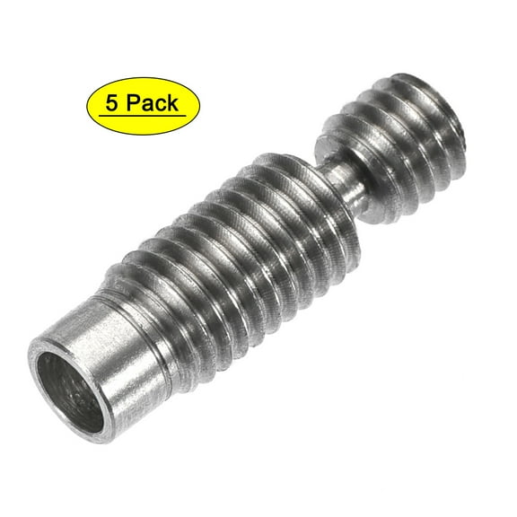 Uxcell M6x22.5mm Extruder 1.75mm Throat Tube for 3D Printer 5PCS