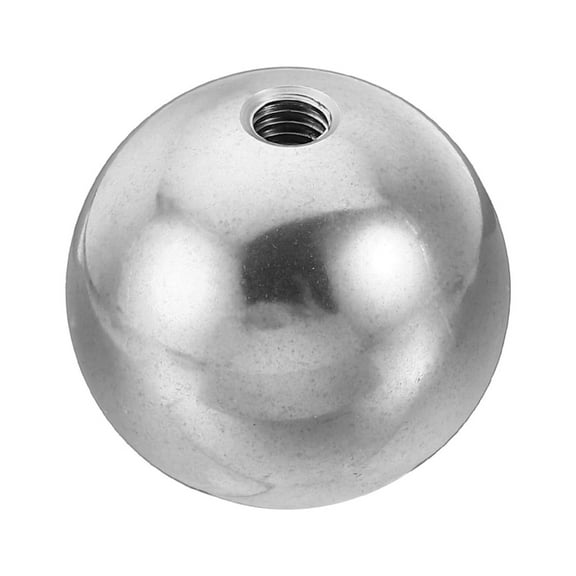 Uxcell M6x32mm Ball Nuts Knob, 1 Pack Thread 304 Stainless Steel Round Blind Hole Screw Cap Cover, Silver