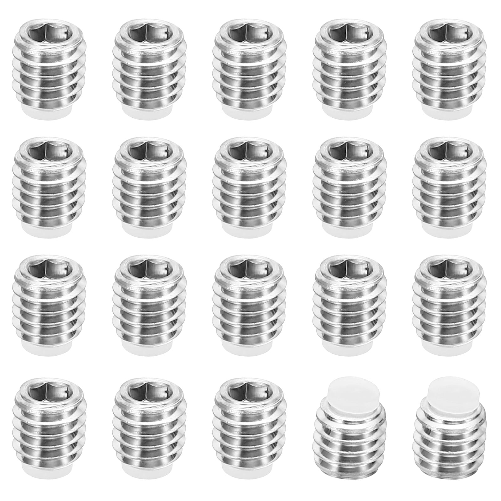 Antihex Uxcell M6x6mm Nylon Tip Grub Screw Hex Socket Head Cup Point Anti Slip ...
