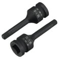 thumbnail image 1 of Uxcell M7 Impact Spline Bit Socket, 3/8" Square Drive 60mm Length CR-MO Metric Sizes 2 Pack, 1 of 5