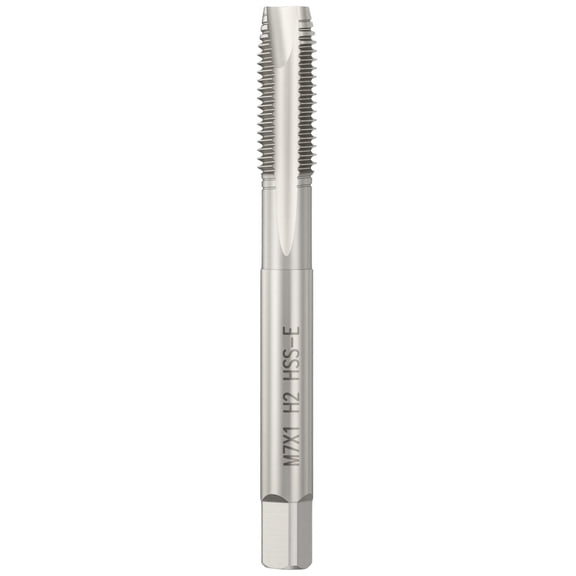 Uxcell M7 x 1 Spiral Point Tap - M2 High Speed Steel Metric 3 Flute Right Hand Thread Tap Polished Finish Screw Thread Milling Machine Taps Threading Tapping