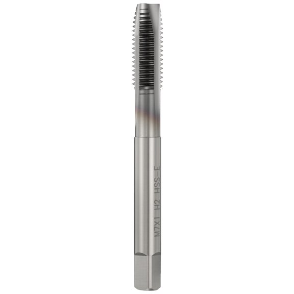 Uxcell M7 x 1 Spiral Point Tap - M35 High Speed Steel Right Hand Thread Tap TICN Finish Screw Thread Milling Machine Taps Threading Tapping