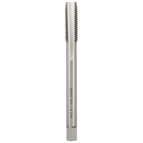 Uxcell M7 x 1 Straight Flute Tap - M2 High Speed Steel Metric Right Hand Thread Tap Polished Finish Screw Thread Milling Machine Taps Threading Tapping