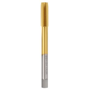 Uxcell M7 x 1 Straight Flute Tap - M2 High Speed Steel Metric Right Hand Thread Tap Titanium Finish Screw Thread Milling Machine Taps Threading Tapping