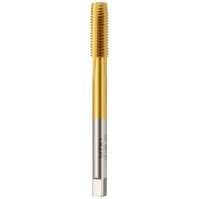 Uxcell M7 x 1 Straight Flute Tap - M35 High Speed Steel Metric Right Hand Thread Tap Titanium Finish Screw Thread Milling Machine Taps Threading Tapping