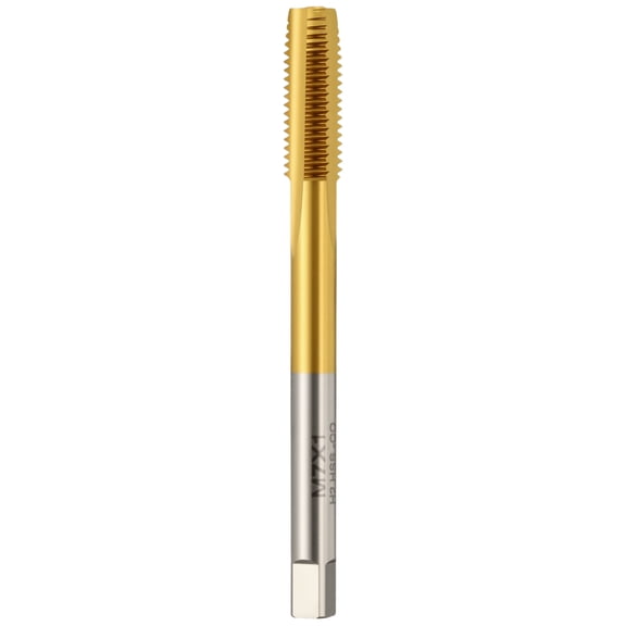 Uxcell M7 x 1 Straight Flute Tap - M35 High Speed Steel Metric Right Hand Thread Tap Titanium Finish Screw Thread Milling Machine Taps Threading Tapping